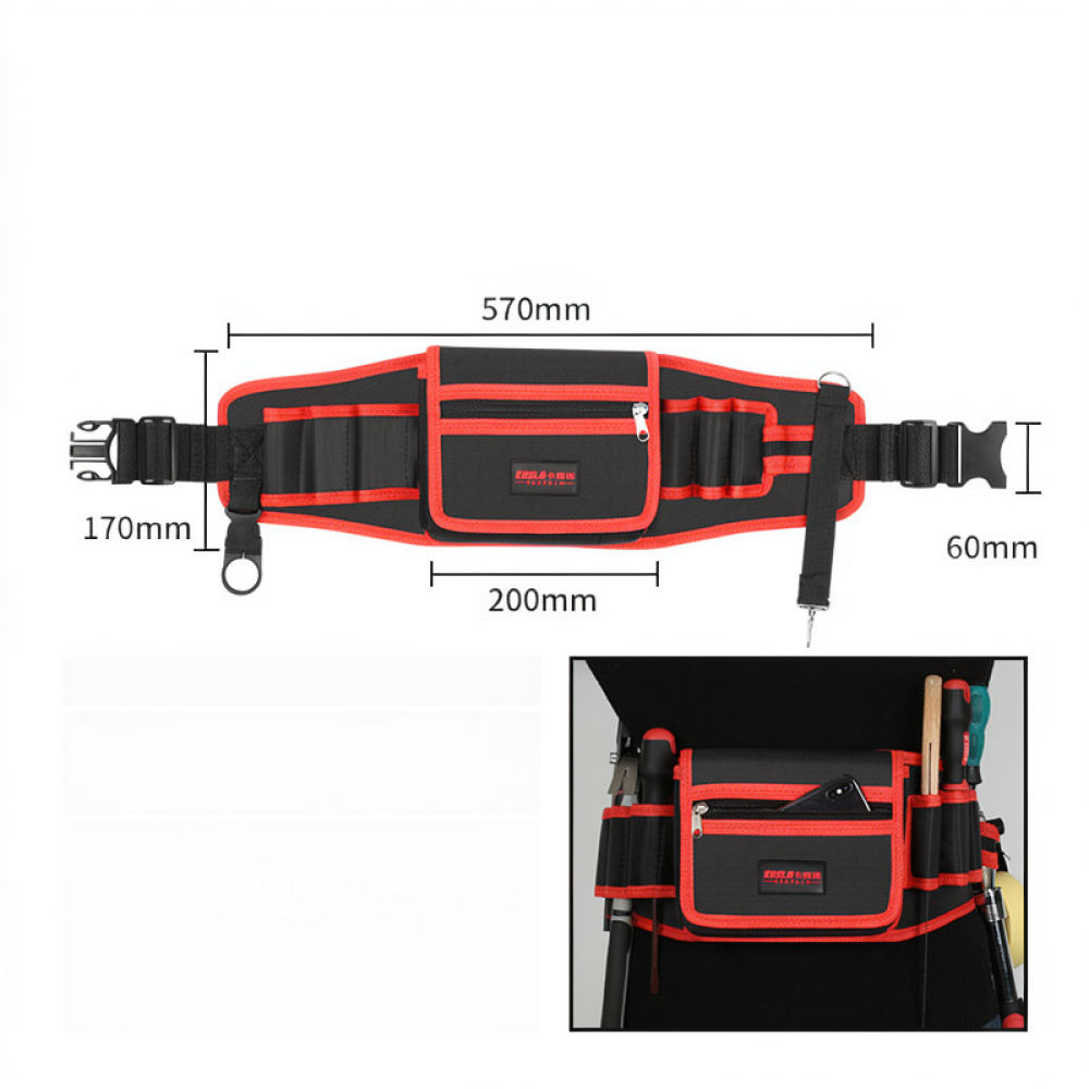 Heavy Equipment Electrician - Verschleißfeste Werkzeugtasche für die Taille, geeignet