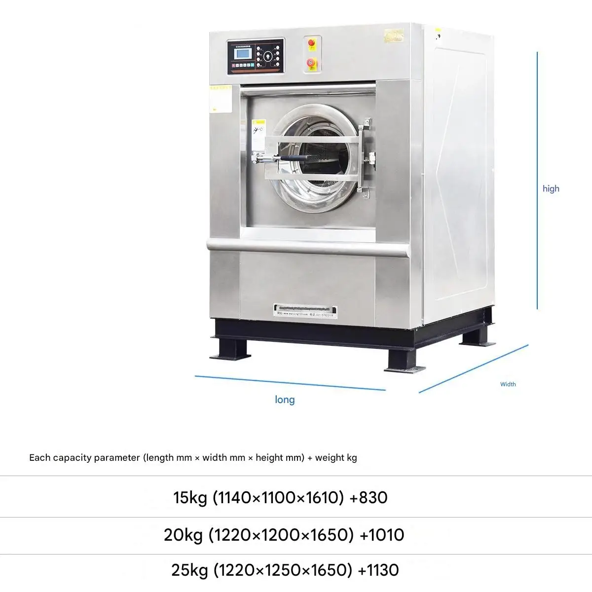 Heavy Equipment Washing - Schwere 100 kg industrielle Waschmaschine, Abzieher,