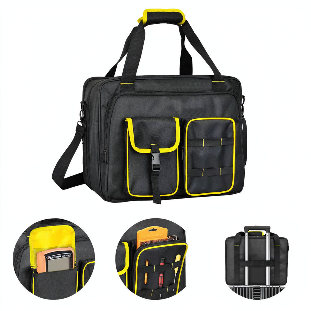 Heavy Equipment Electrician - Robuste Werkzeugtasche aus Oxford-Stoff, multifunktionale Elektriker-Handtasche,